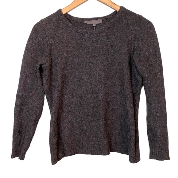 Quinn 100% Cashmere Charcoal Gray Sweater Women's Size M - Picture 1 of 8